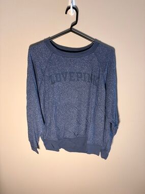 PINK Victoria's Secret Heathered Navy Crewneck Sweatshirt